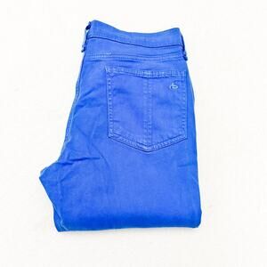 Rag & Bone Capri Blue Denim Jeans Zip Fly Liza Blue Pants Size 28
